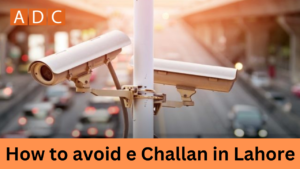 Avoid e challan in lahore